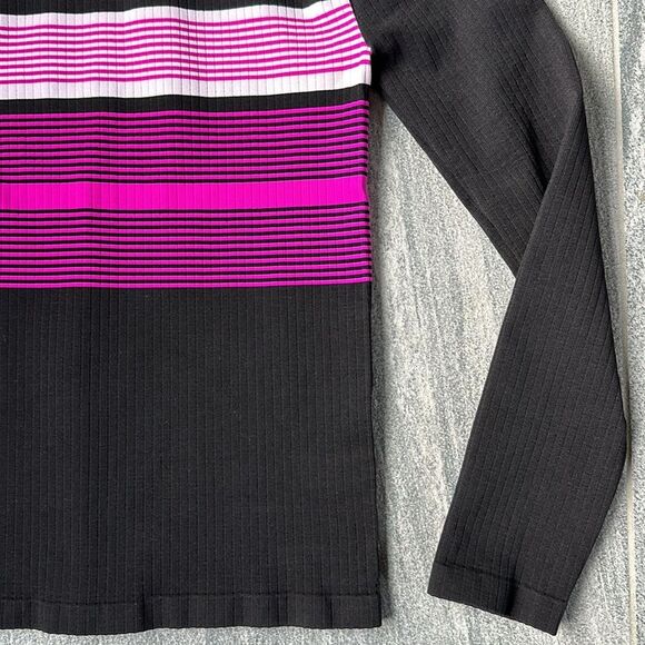 NWOT Free People Pullover 1/4 Zip Athletic Fitted Long Sleeve Mock Neck Top M/L - Picture 10 of 13